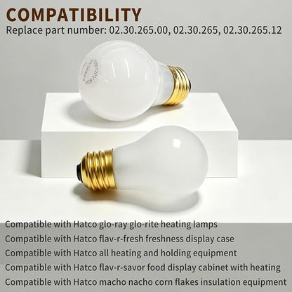 Oven Light Bulb 40 Watt A15 E26 Base Stove Light Bulb 120V | High Temp 300 °C Resistant Replace 02.30.265.00 for Range Microwaves Lava Lamp Replacement Bulbs (6PCS)