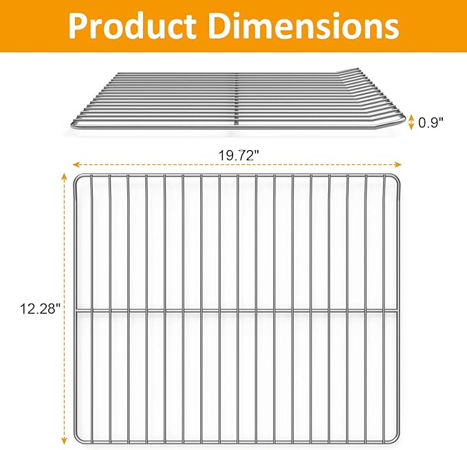 Cooking Grate Replacement for Masterbuilt Electric Smoker Racks 30 Inch, 14.6" x 12.2" 3 Pack Stainless Steel Grids Compatible with Masterbuilt Smoker Grates Parts