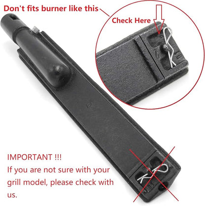 𝙐𝙥𝙜𝙧𝙖𝙙𝙚𝙙 4PC Heavy Duty Cast Stainless Steel BBQ Grill Burners 16 1/8" Replacement Parts for Premium Gas Grills from Bull Cal Flame Aussie Blaze CharBroil NEXGRILL Thermos Turbo