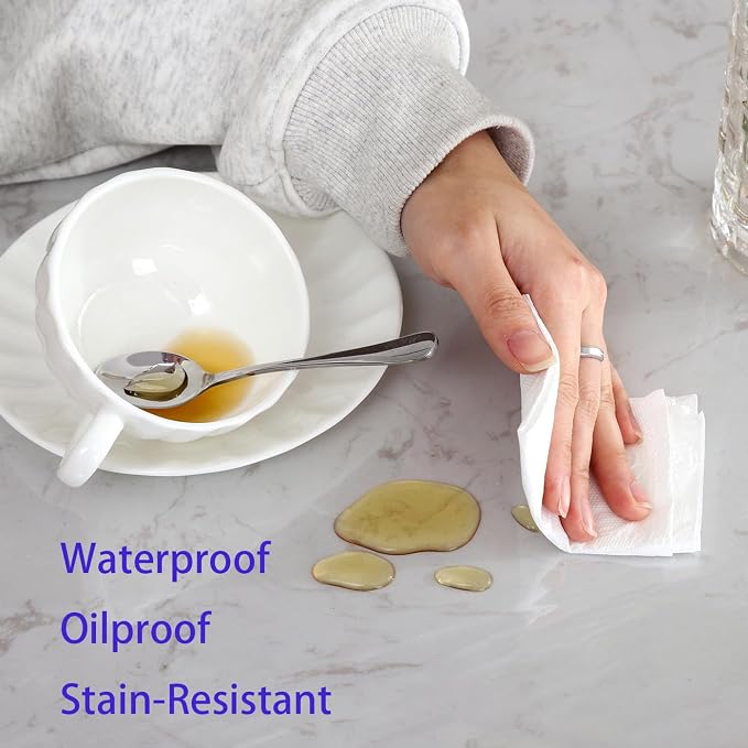 Walrus Clear Vinyl Tablecloth Protector Waterproof/Oil-Proof Plastic Square Transparent Sheet Table Cover (54X102 Inch)