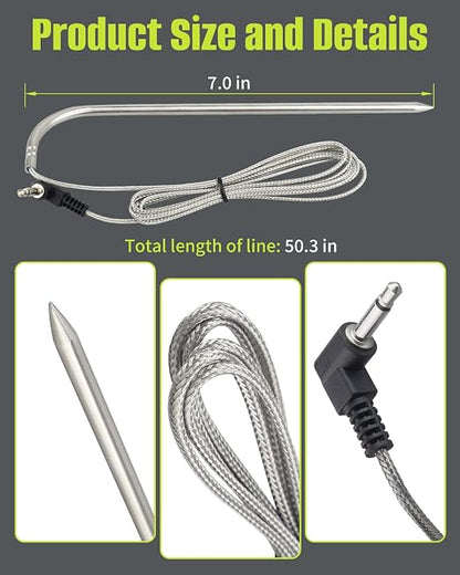Meat Probe Fit for Bronco 28" XL Griddle Vertical Pellet Smoker Combo, for Blackstone 22" XL Griddle Pellet Grill Combo, Model 2022 2258 2415 for 900 Pellet Grill