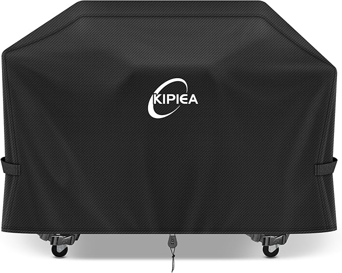 Kipiea 600D Heavy Duty Pellet Grill Cover for Camp Chef Woodwind Pro 36 & Woodwind 36, Waterproof Wood Pellet Smoker Cover with Windproof Buckles, UV Resistant, No Tear, No Fading