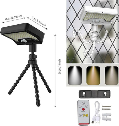 2PiecesClip On Solar Motion Sensor Lights Outdoor,Rechargeable,3 Modes ABS+PS Texture Suitable for Camping Garden Decorating,Solar Motion Sensors Outdoor Light for BBQ Grills,Garden