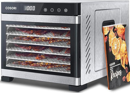 Masterbuilt MB20071117 Digital Electric Smoker, 30", Black & COSORI Food Dehydrator for Jerky, Large Drying Space with 6.48ft², 600W Dehydrated Dryer