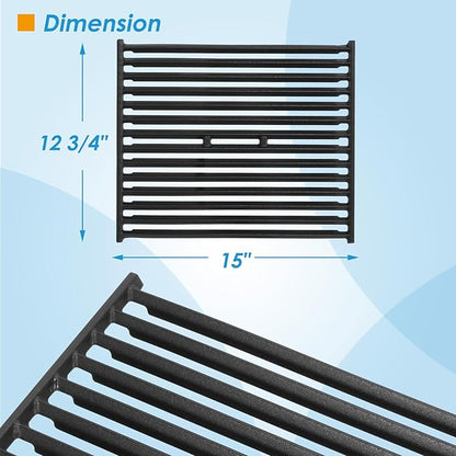 15 Inch Grill Grate for Broil King Grill Replacement Parts 9865-54 9453-54 9453-57 9453-64 9453-67 Signet 20, 90, 390 Crown 40, Grill Parts for Broil-Mate, Silver Chef, Sterling and More