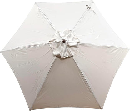 9 ft Umbrella with Antique White Color Polyester Cover