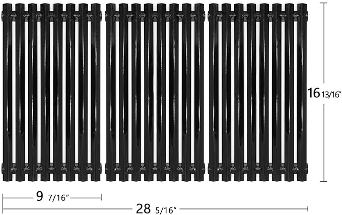Hongso 16 13/16" Porcelain Grill Grates Replacement Parts for Charbroil Classic, Advantage 4 Burner 463436215 463420508 463461614 463460708 463439914, Kenmore 463420507, Master Chef, Thermos Gas Model
