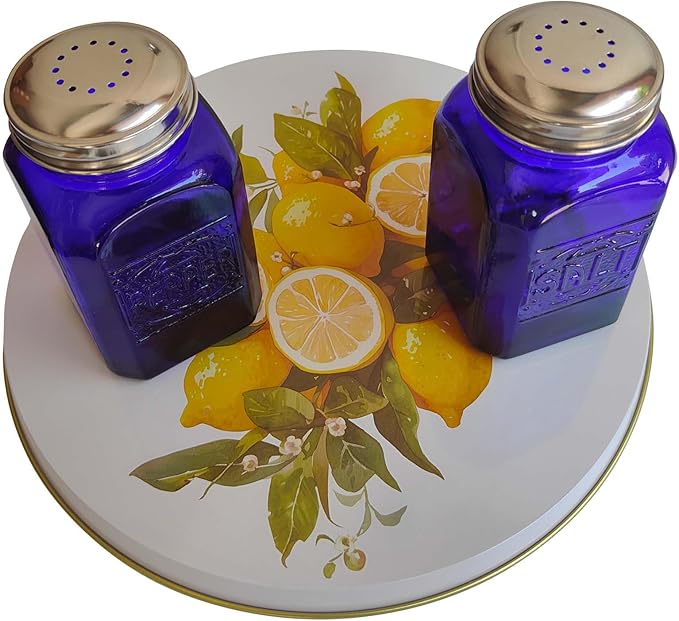 Ritadeshop Burner Covers for Electric Stove (Yellow Lemon, Round D8/10‘’)