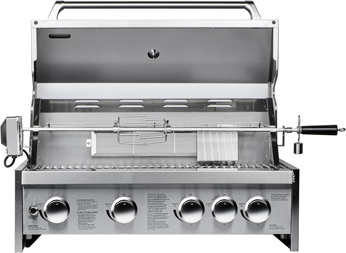 KoolMore 30 in. Built-in Liquid Propane BBQ Grill for Outdoor Kitchen in Heavy-Duty Stainless-Steel (KM-OKS-BQ30)