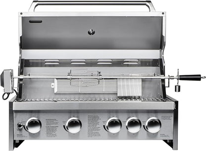 KoolMore 30 in. Built-in Liquid Propane BBQ Grill for Outdoor Kitchen in Heavy-Duty Stainless-Steel (KM-OKS-BQ30)