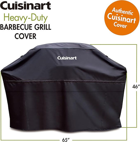 Cuisinart CGC-65B Heavy-Duty Barbecue Grill Cover, 65", Black