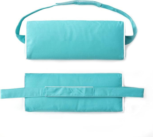 Enipate Outdoor Chaise Lounge Head Pillow, Pack of 2 Water Resistant Headrest Pillows with Elastic Band for Pool Patio Chairs