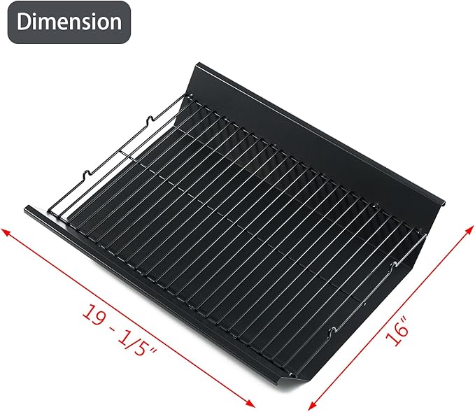 810-0025 Charcoal Tray Grill Replacement Parts for Nexgrill Ash Pan Grill Parts 20003172A0 Ash Catcher Tray Nexgrill Charcoal Basket Fire Pan 8100025 Smoker Tray Grill Accessories Charcoal Holder