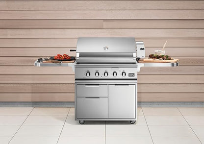 DCS Series 7 36-Inch Built-In Propane Gas Grill With Rotisserie - BH1-36R-L