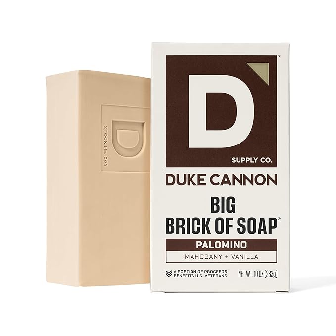Duke Cannon Big Brick of Soap Variety Pack – Sawtooth, Palomino & Bourbon, Large 10 oz Triple Milled Men’s Bar Soap Set, Long-Lasting Body Soap Bundle