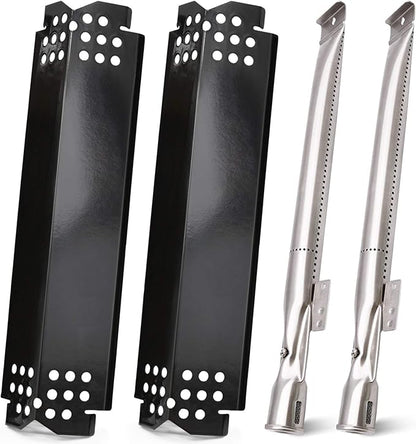 Criditpid Grill Replacement Parts for Nexgrill 2 Burner 720-0864M 720-0864, 4 Burner 720-0830H 720-0783E, 5 Burner 720-0888, 6 Burner 720-0898. 2-Pack Heat Plate Shields and Burners for Nexgrill Parts