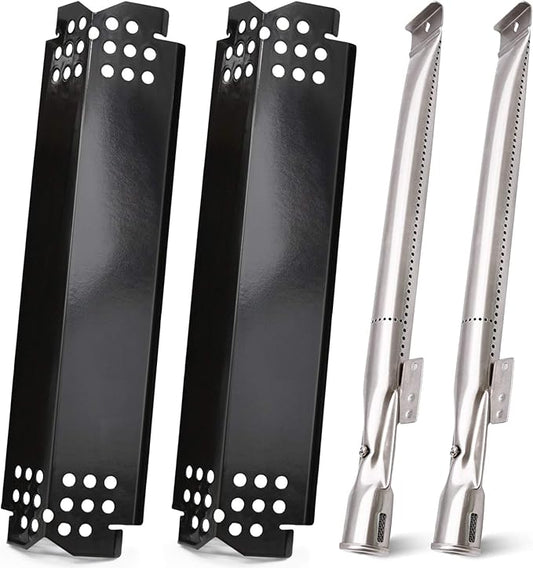 Criditpid Grill Replacement Parts for Nexgrill 2 Burner 720-0864M 720-0864, 4 Burner 720-0830H 720-0783E, 5 Burner 720-0888, 6 Burner 720-0898. 2-Pack Heat Plate Shields and Burners for Nexgrill Parts