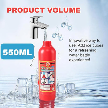 Water Gun for Kids, 2 Pack Fire Extinguisher Water Squirt Toys, 550CC Super Range Summer Gift for Swimming Pool Beach Outdoor Water Fighting Play, Halloween Cosplay Props for Boys Girls Children