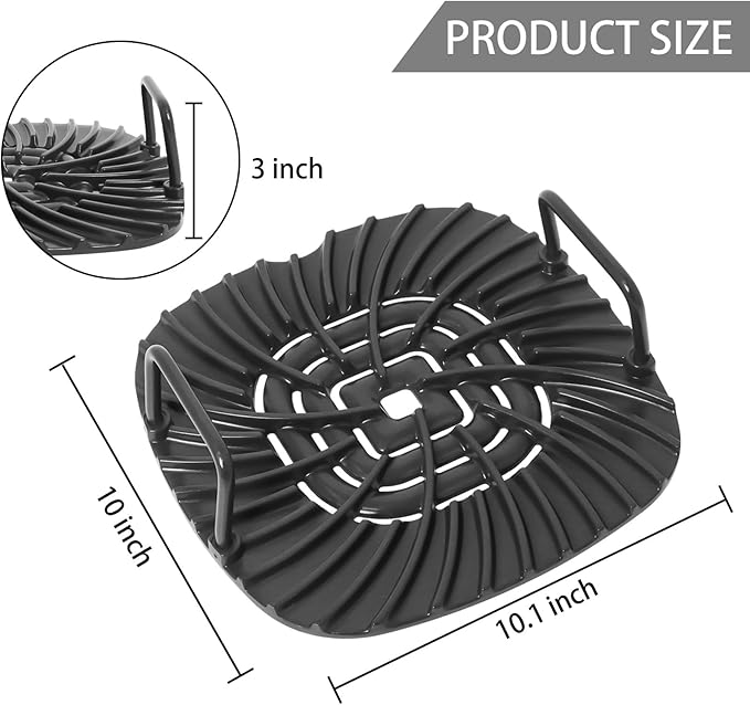 Grill Grate for Ninja Foodi AG301, Griddle Pan Replacement Parts with Parchment Paper and Cleaning Brush, Fit for Ninja Foodi 5-in-1 Indoor, Non-stick Grill Accessories for AG300, AG301C, AG302, AG400