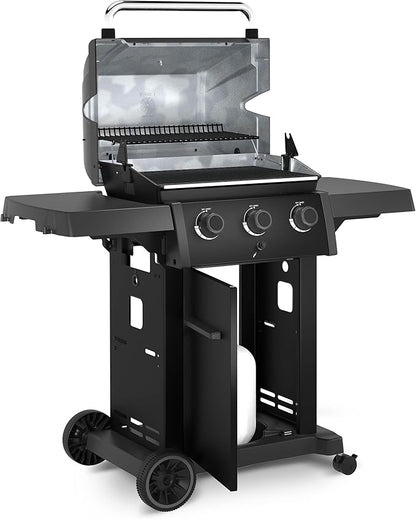 Broil King 824154 Royal 320 Shadow 3-Burner Propane Gas Grill in Black
