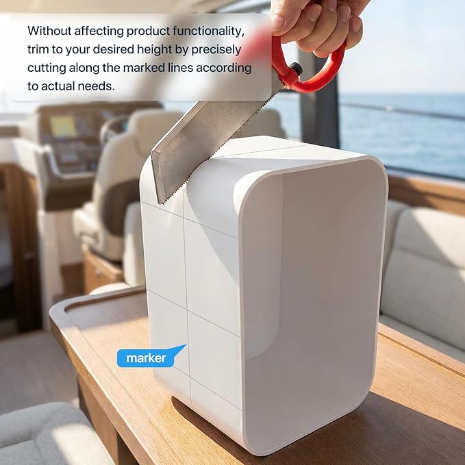 Marine Deck Storage Box with Latch, Thickened ABS Boat Embedded Storage Box, 180° Deck Hatch Lid Opening & 270° Rotating Latch, Marine Boat Tool Box for Bass, Pontoon, Center Console, Yacht, Car, Home