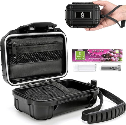 OZCHIN Storage Box - Hard Shell Joint Case, Waterproof & Airtight Storage Box with Activated Carbon Lining - Portable Odorless Box for Travel, Hiking & Outdoor