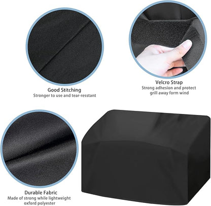 Grill Cover for Monument 19" Tabletop Propane Gas Grill 13472 and G22, 20 Inch Heavy Duty & Waterproof Gas BBQ 2B Table Top Grill Cover, Outdoor Barbecue Cover