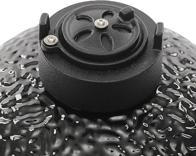 13" Ceramic Charcoal BBQ Grill, High-Temperature Insulated Dome, 12.6" Cooking Tray Outdoor Barbecue Cooker, Portable Freestanding for Restaurant, Camping, Family Gatherings