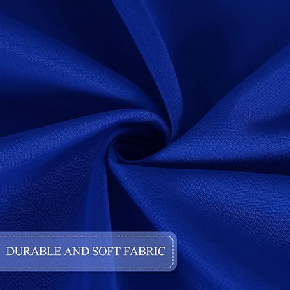 SARAFLORA Outdoor and Indoor Tablecloth -60x102 inch Blue, Wrinkle Free Washable Waterproof Table Cloth with Umbrella Hole and Zipper Rectangle Table Cover for Spring/Summer/Patio/Picnic/BBQS/Party