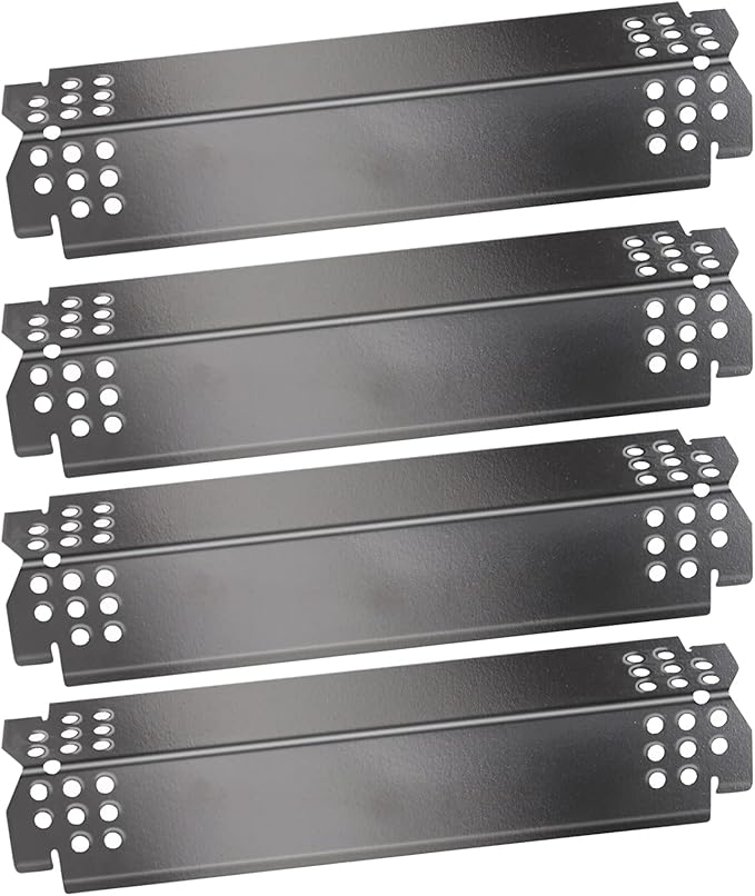 Hongso 14 9/16 Inch Replacement Flame Tamers for Nexgrill 4-Burner Grills, Compatible with Models 720-0830H, 720-0830X, 720-0925P, 720-0789H, 720-0830D & Grillmaster 720-0697