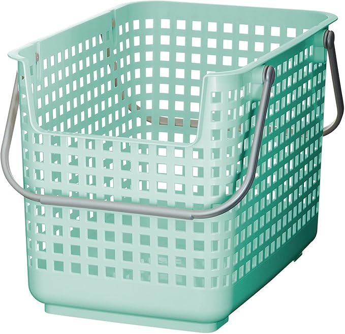 Like-it │SCB-6 │Daily use inside or outside. Movable handles make it easy to carry around. | Portable large basket for kitchen, laundry and kids room. | 18.7 x 12.2 x 15.47" | Mint blue | 10.57 gal