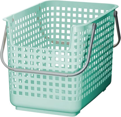 Like-it │SCB-6 │Daily use inside or outside. Movable handles make it easy to carry around. | Portable large basket for kitchen, laundry and kids room. | 18.7 x 12.2 x 15.47" | Mint blue | 10.57 gal