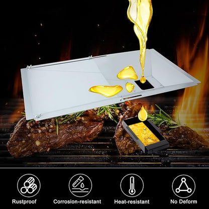 Replacement Parts for Nexgrill 720-0830X, Drip Pan Grease Tray Grill Burners Igniters Flame Tamers Kit Replacement for Nexgrill 4 Burner 720-0830X Gas Grill