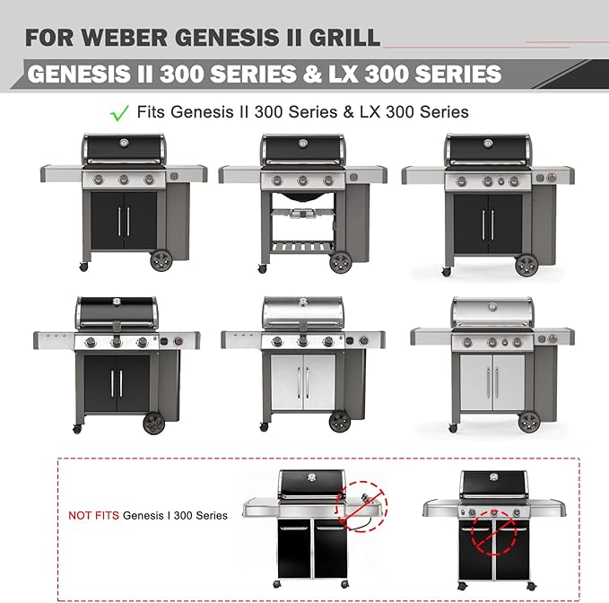 66095 66802 Grates Replacement Parts for Weber Genesis II E-310 II E-315 II E-335 II GS4 II E-330 LX E-340 Grill Parts Weber Genesis II & LX 300 Series Grill Replacement Parts Genesis 2 Cooking Grates