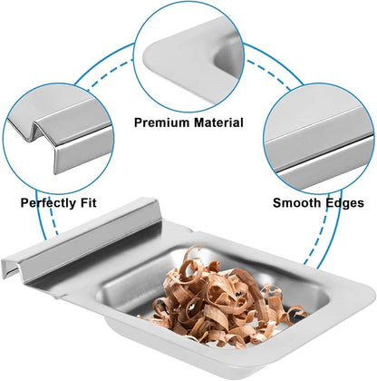 Wood Chip Tray Replacement 9007140023 for Masterbuilt 30-inch & 40-inch Digital Electric Smoker Grill, Smoker Box Part for Masterbuilt Electric Smoker 20070115 20070816 MB20071117 MB20072918