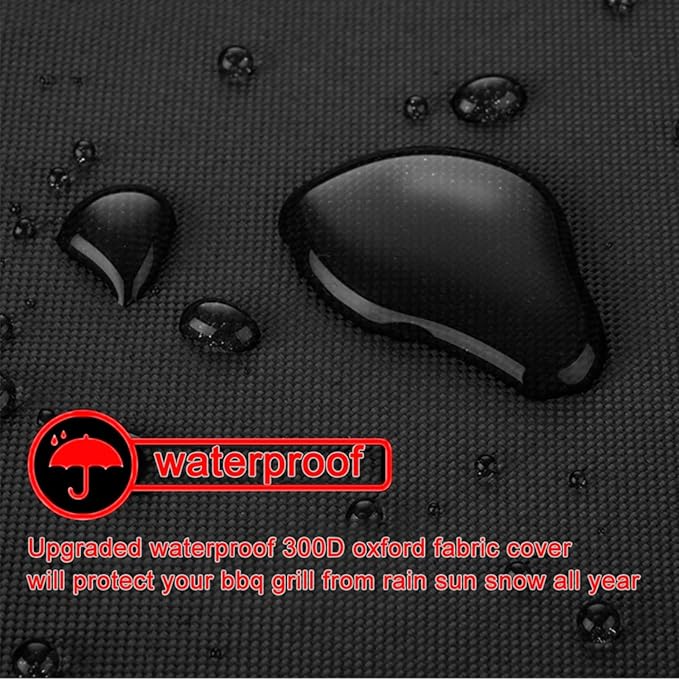 Grill Cover, 52-Inch BBQ Grill Cover Heavy Duty Waterproof UV Resistant Tear Resistant for Outdoor Grill, Compatible for Nexgrill Brinkmann Weber Dyna-glo
