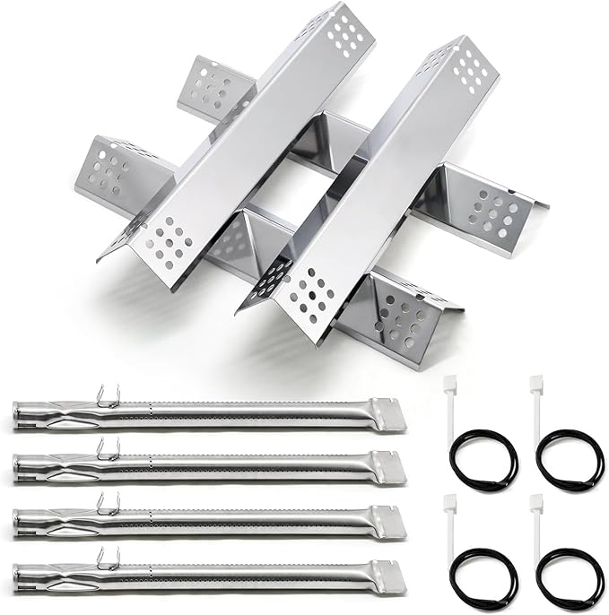 Replacement Parts for Monument Grill 35633 41847NG 24367 24633 17842 77352 77352MB 77352-MB, A0212926 Main Burner & D010012307 Flame Tamer & Igniter for 35633 Monument Grill 4-Burner Gas Grill
