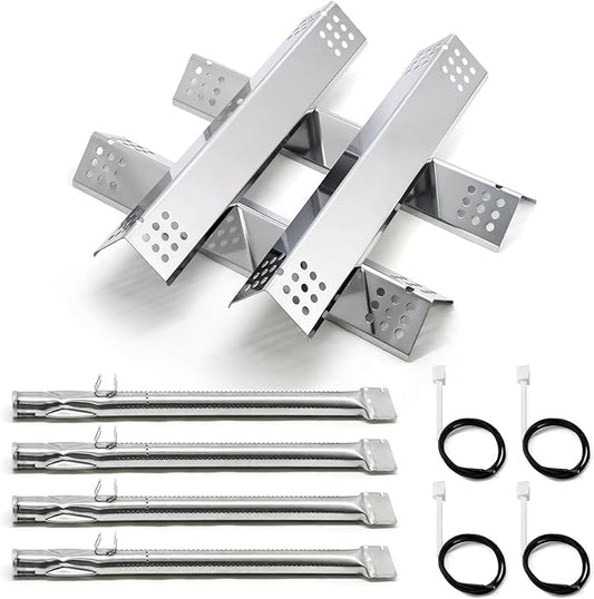 Replacement Parts for Monument Grill 35633 41847NG 24367 24633 17842 77352 77352MB 77352-MB, A0212926 Main Burner & D010012307 Flame Tamer & Igniter for 35633 Monument Grill 4-Burner Gas Grill