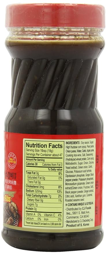 CJ Korean BBQ Sauce - Bulgogi, 29.63-Ounce Bottles (Pack of 4)