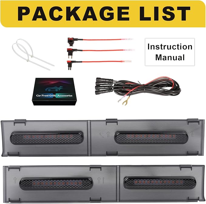 Front Grille Grill led Lights for 2024 2025 Tacoma SR SR5 Amber | 2026 toyota tacoma sr sr5 grills light accessories
