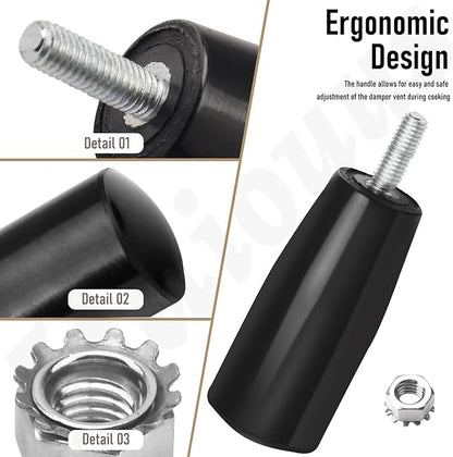 Damper Handle Compatible with Weber WSM Kettle BBQ Smokey Mountain