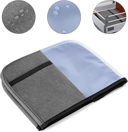 Luxja Dust Cover Compatible with Ninja Foodi Smart XL Grill (FG551), Cover with Accessories Storage Pockets, Gray