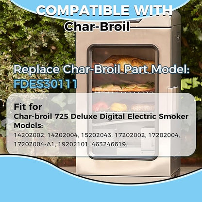 800 Watts Smoker Heating Element Kit Replacement for Masterbuilt & Char-Broil Digital Electric Smokers, Replace 9907090033 or FDES30111