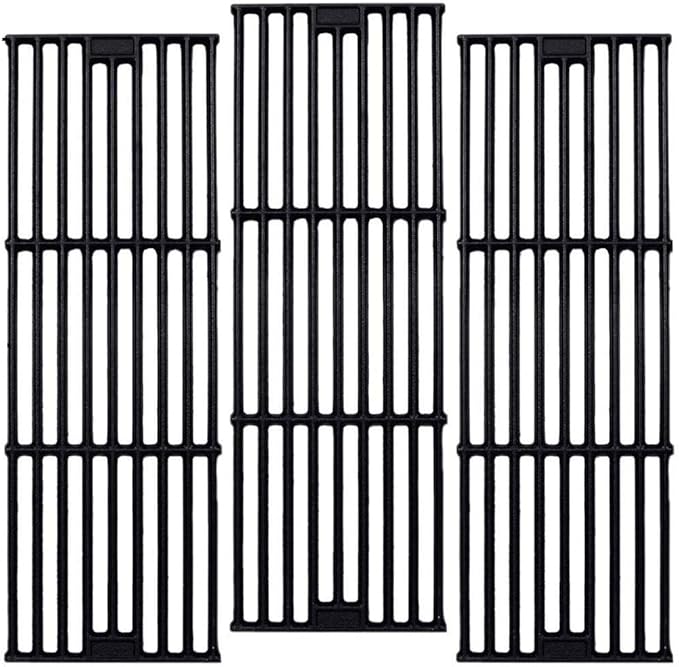C6505A(3-Pack) 19 3/4" Cast Iron Cooking Grid Grates Replacement for Chargriller 2121, 2123, 2222, 2828, 3001, 3008, 3030, 3725, 4000, 4208, 5050, 5072, 5252, 9020