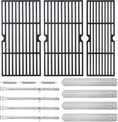 Charbrofire 463335517 463342119 Grill Replacement Parts for Charbroil Grill Grates Heat Plates Tube 4 Burner 463376017 463342118 463347418 895417 463347518 463347519 G470-5200-W1