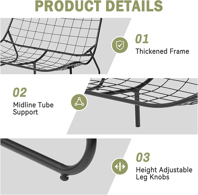 Crestlive Products Outdoor Couch，Patio Loveseat with Soft Cushions All Weather Patio Furniture for Porch/Balcony/Yard (2PC Beige)