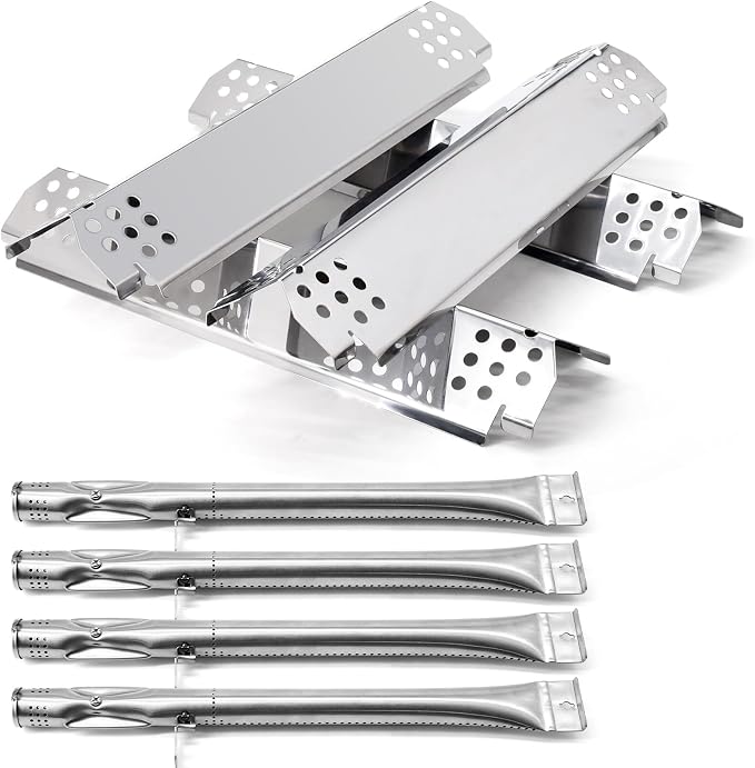 Replacement Parts for Nexgrill 720-0830X, Gas Burners and Flame Tamers Kit Replacement for Nexgrill 4 Burner 720-0830X Gas Grill