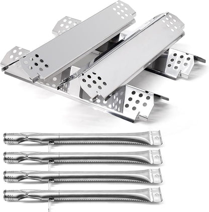 Replacement Parts for Nexgrill 720-0830X, Gas Burners and Flame Tamers Kit Replacement for Nexgrill 4 Burner 720-0830X Gas Grill
