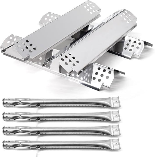 Replacement Parts for Nexgrill 720-0830X, Gas Burners and Flame Tamers Kit Replacement for Nexgrill 4 Burner 720-0830X Gas Grill