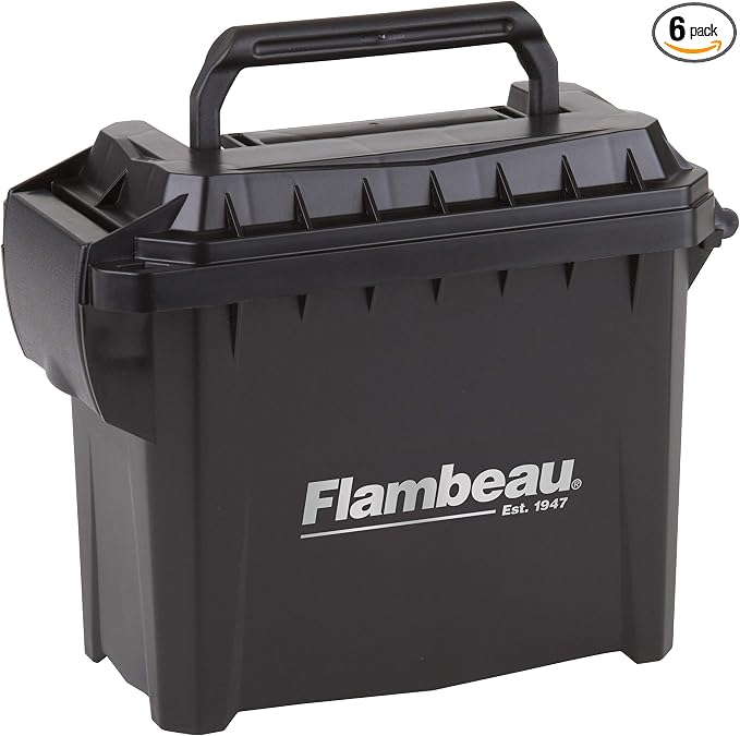 Flambeau Outdoors 5415MC Mini Ammo Can, Portable Ammo Storage (Pack of 6)